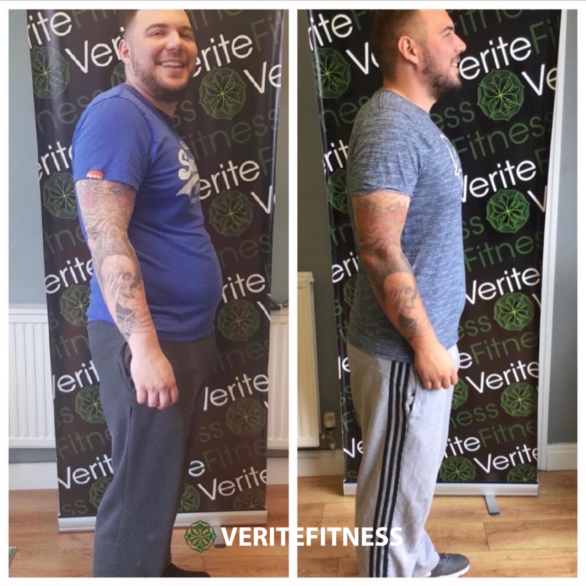 Verite Fitness client transformation — Fat loss transformation
