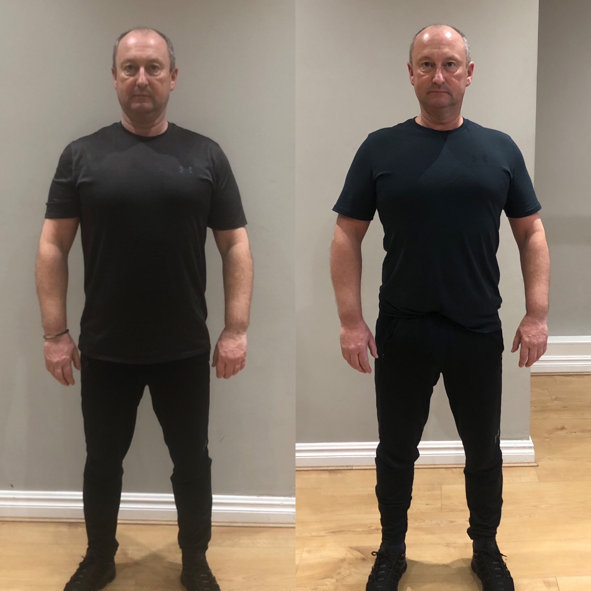 Improved physique and posture transformation — 12 weeks