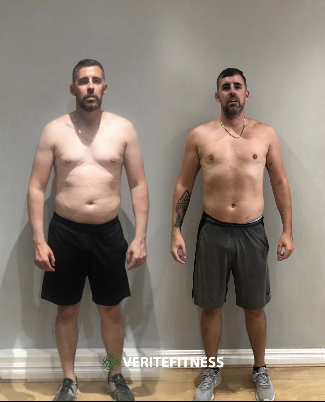 Verite Fitness client transformation — Fat loss & definition