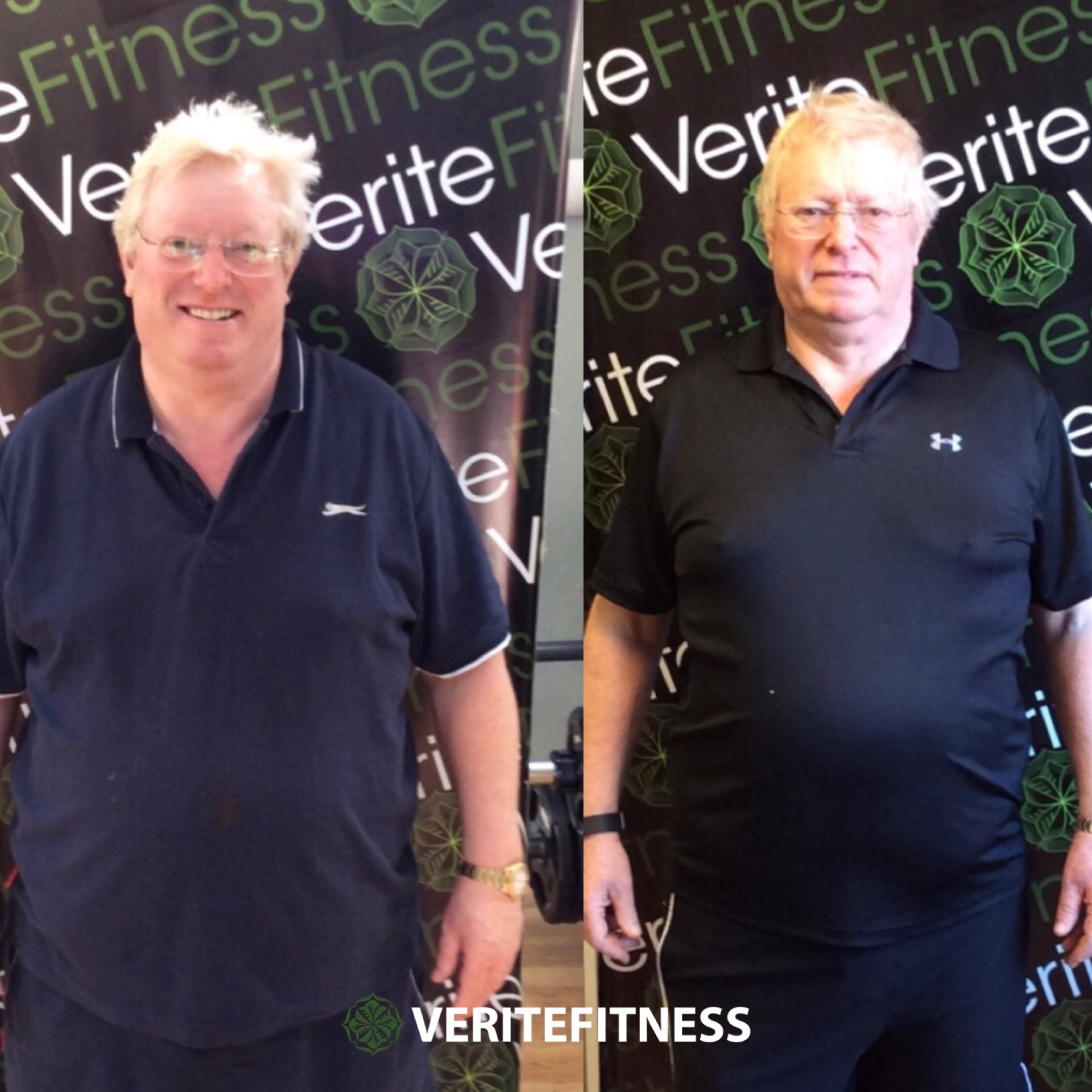 Verite Fitness client transformation — Fat loss & improved health