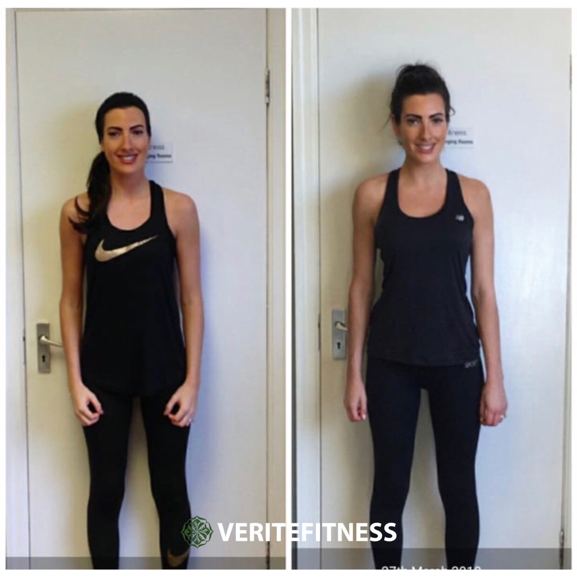 Verite Fitness client transformation — Toning & body recomposition