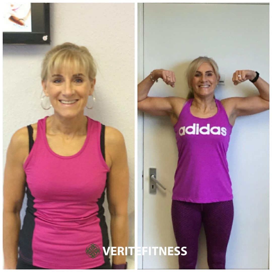 Verite Fitness client transformation — Strength & muscle gain