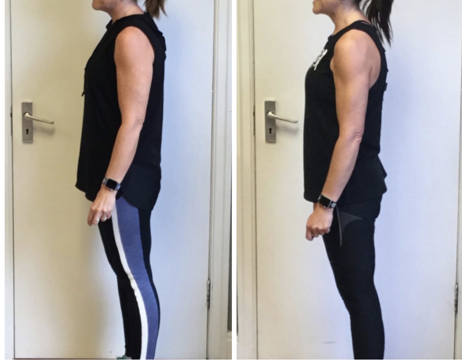 Verite Fitness client transformation — Improved posture & physique