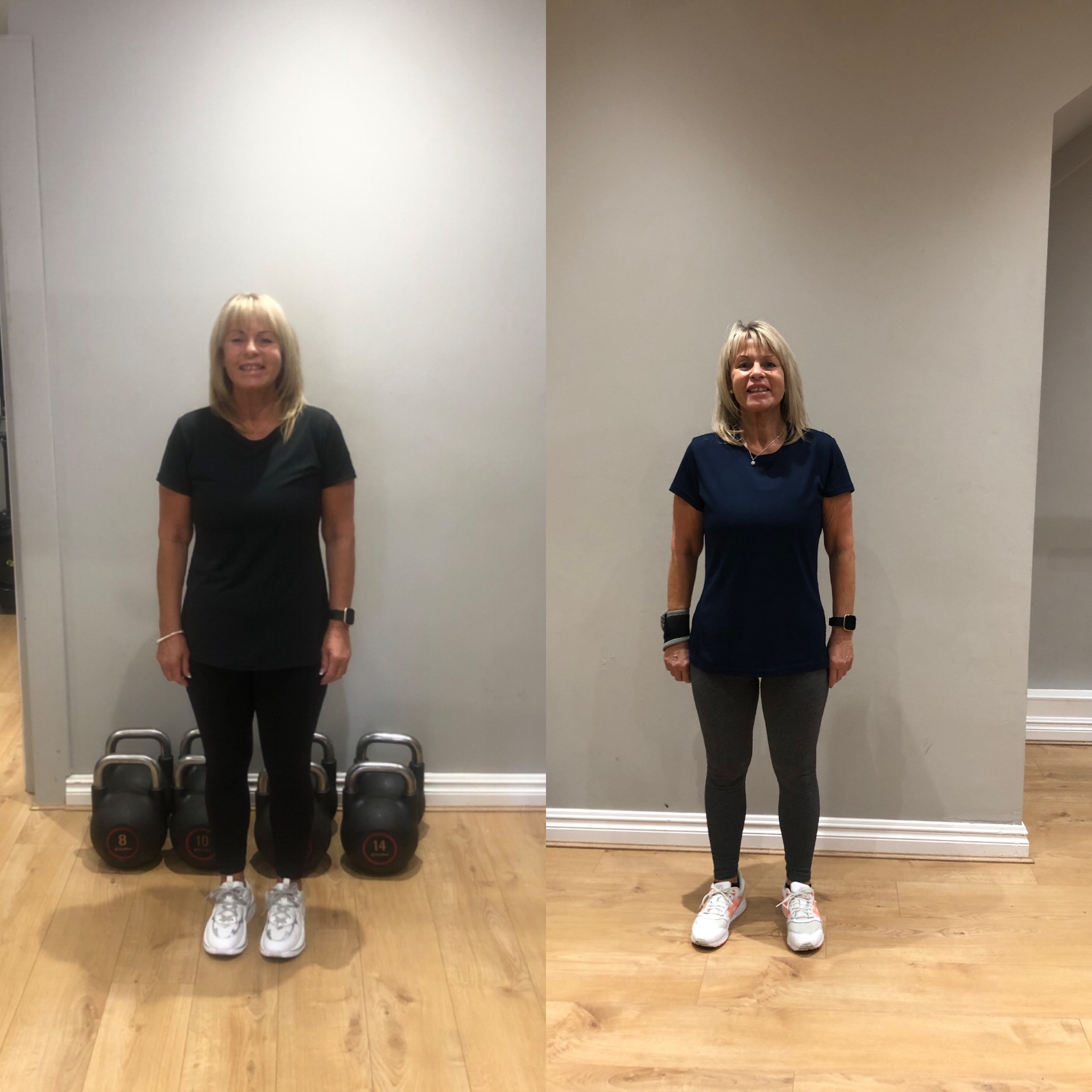 Verite Fitness client transformation — Toning & strength gains