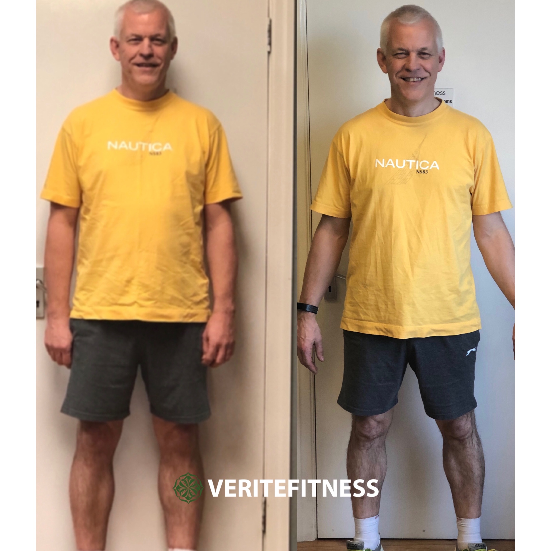 Weight loss and toning transformation — 12 weeks